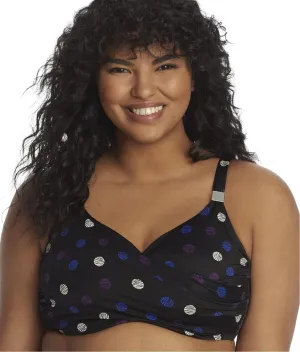 Miraclesuit Spot Surplice Underwire Bikini Top, 38DD, Multi