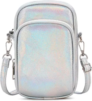 MIRLEWAIY Small Leather Crossbody Bag Cell Phone Purse Women Mini Shoulder Wallet with Credit Card Slots