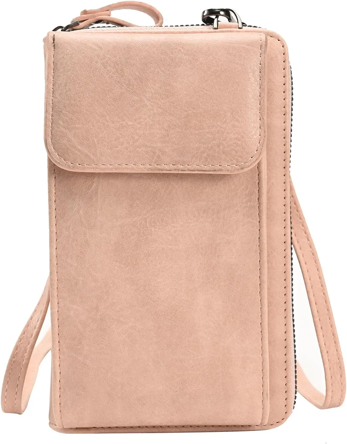MIRLEWAIY Small Leather Crossbody Bag Cell Phone Purse Women Mini Shoulder Wallet with Credit Card Slots