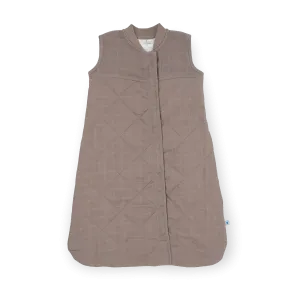 Mocha | Cotton Muslin Quilted Sleep Sack Large