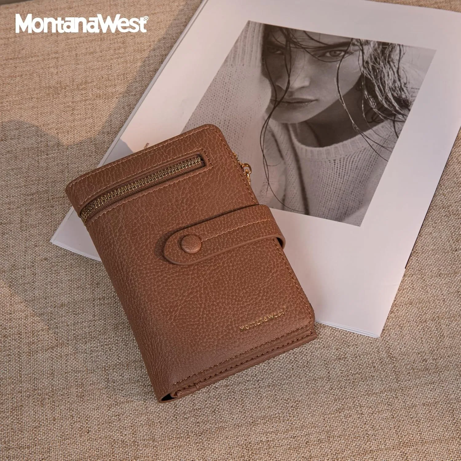 Montana West Small Wallets for Women Bifold Wallet Rfid Blocking small Womens Credit Card Wallet with With Zip Coin Pocket Gifts for Women