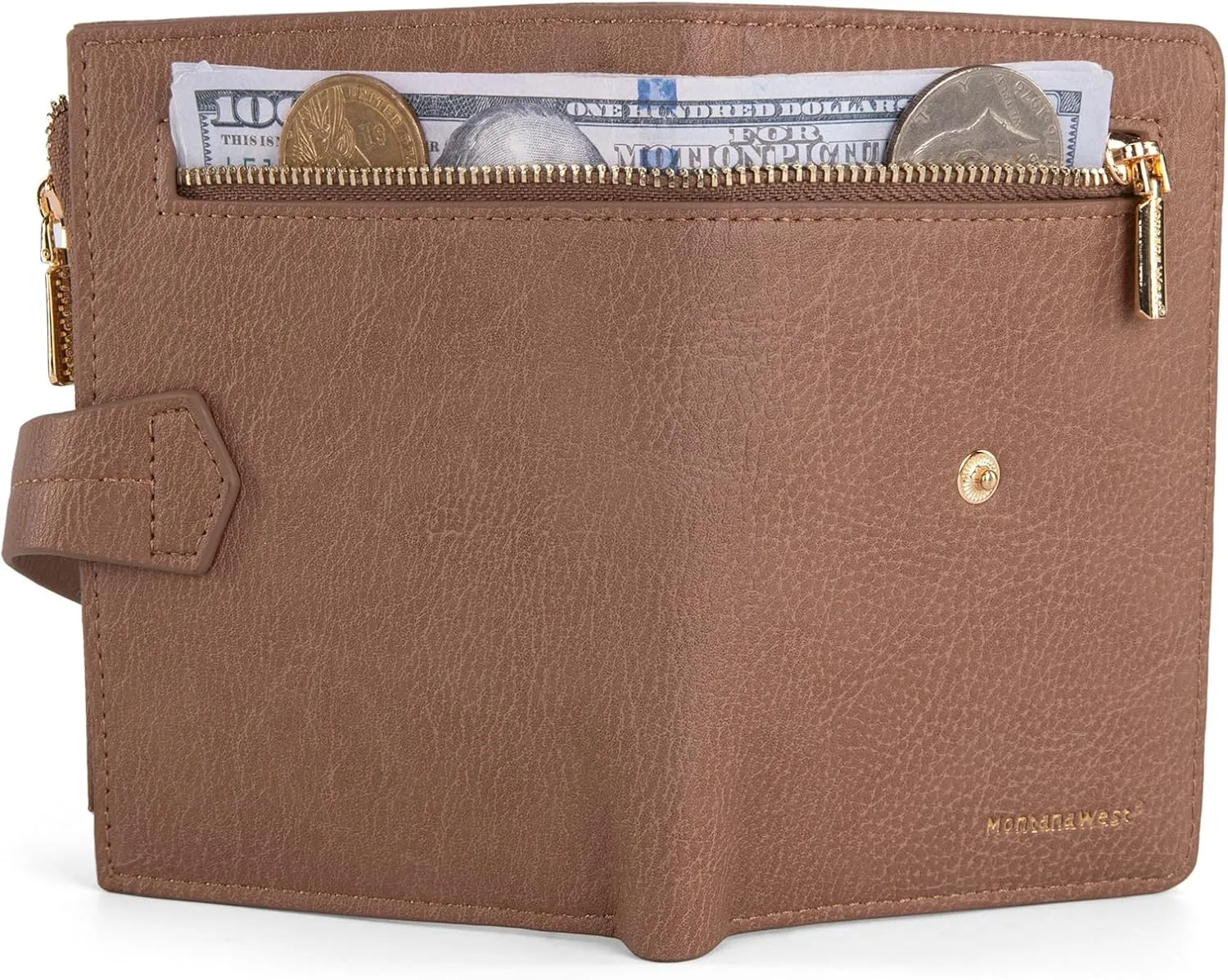Montana West Small Wallets for Women Bifold Wallet Rfid Blocking small Womens Credit Card Wallet with With Zip Coin Pocket Gifts for Women