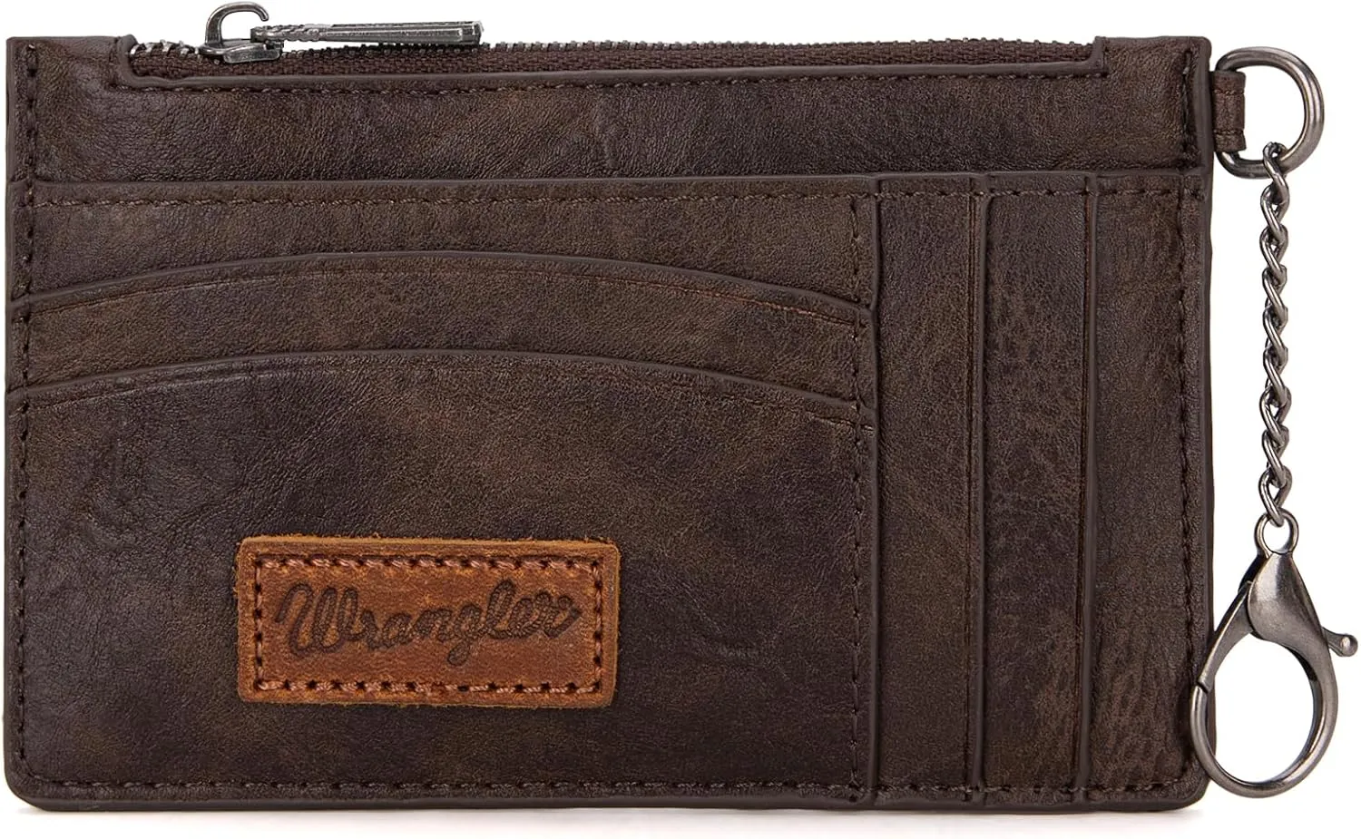 Montana West X Wrangler RFID Card Holder Slim Credit Card Wallet Small Credit Card Holder for Women Keychain Wristlet Wallet