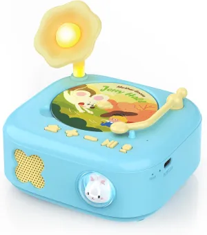 Montessori Story Toys Music Player Toy for Toddlers Age 2-4, Baby Kids Record Player Montessori Toys for 1 Year Old Kid Educational Learning Sensory Toddler Girl Boy Toy, Music Gifts