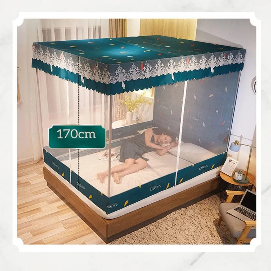 Mosquito Net for Dorm, Home Encryption Mosquito Net Cover, Transparent Bedspread, Mosquito Repellent (Grey 4 Foot Bed)