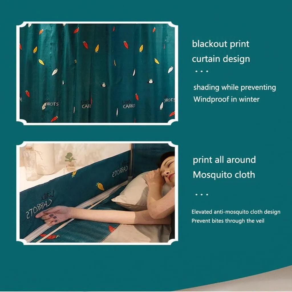 Mosquito Net for Dorm, Home Encryption Mosquito Net Cover, Transparent Bedspread, Mosquito Repellent (Grey 4 Foot Bed)