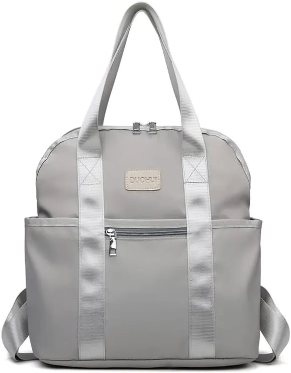 Mother And Baby Mommy Bag Waterproof Cloth Bag Fashionable Mother Out Walking Baby Bag Solid Color Waterproof(CapGrey)