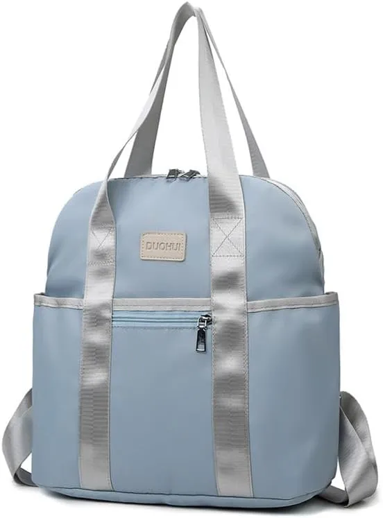 Mother And Baby Mommy Bag Waterproof Cloth Bag Fashionable Mother Out Walking Baby Bag Solid Color Waterproof(CapGrey)