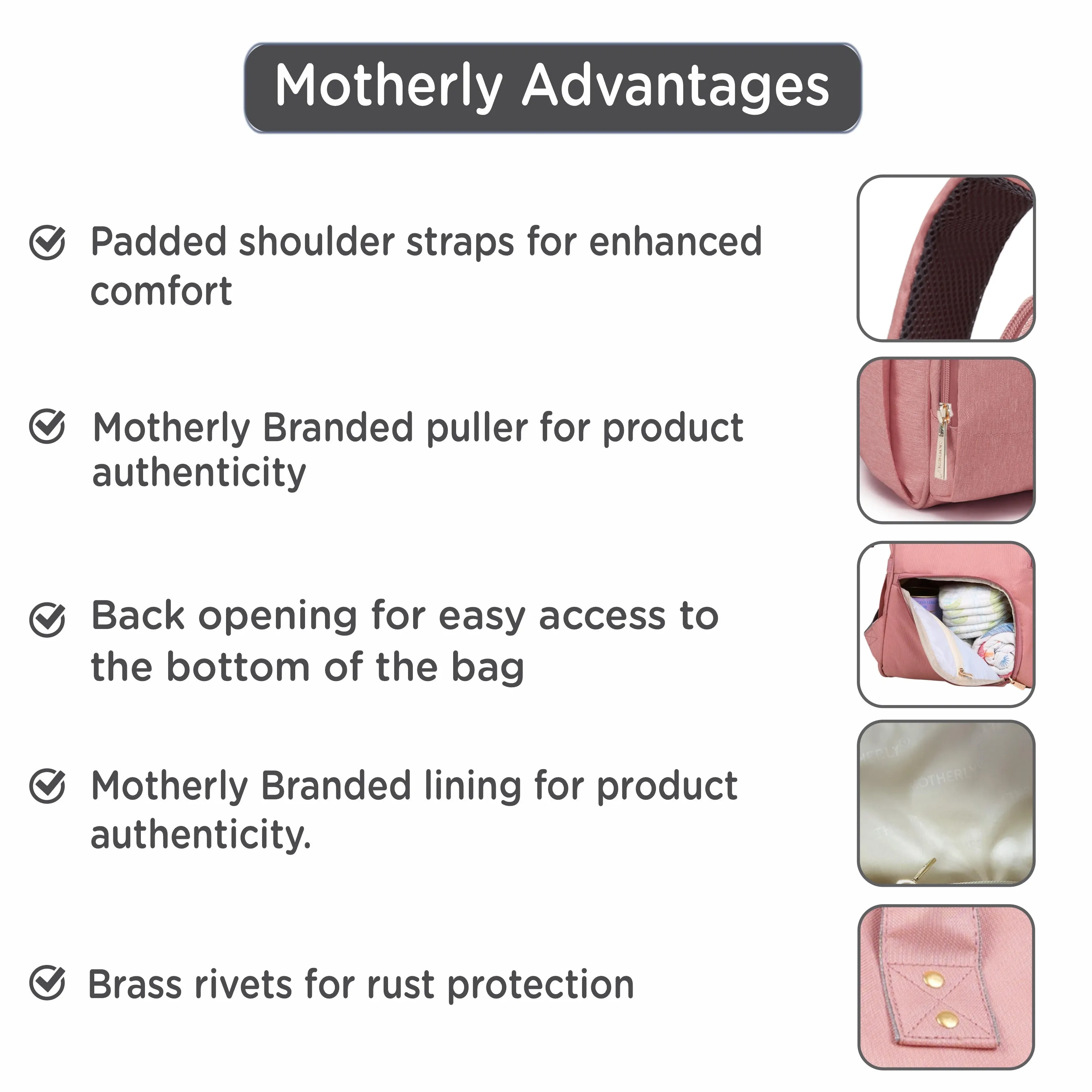 Motherly Everyday Diaper Bag for Mothers for Travel, Maternity Bag for Newborn Baby, Mother Travelling Bag, Multiple Pocket Water Resistant Hospital Bag for moms