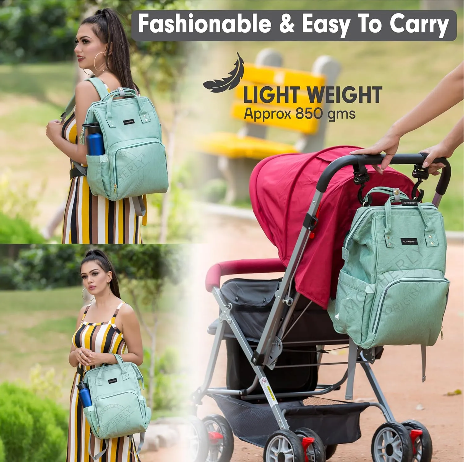 Motherly Everyday Diaper Bag for Mothers for Travel, Maternity Bag for Newborn Baby, Mother Travelling Bag, Multiple Pocket Water Resistant Hospital Bag for moms