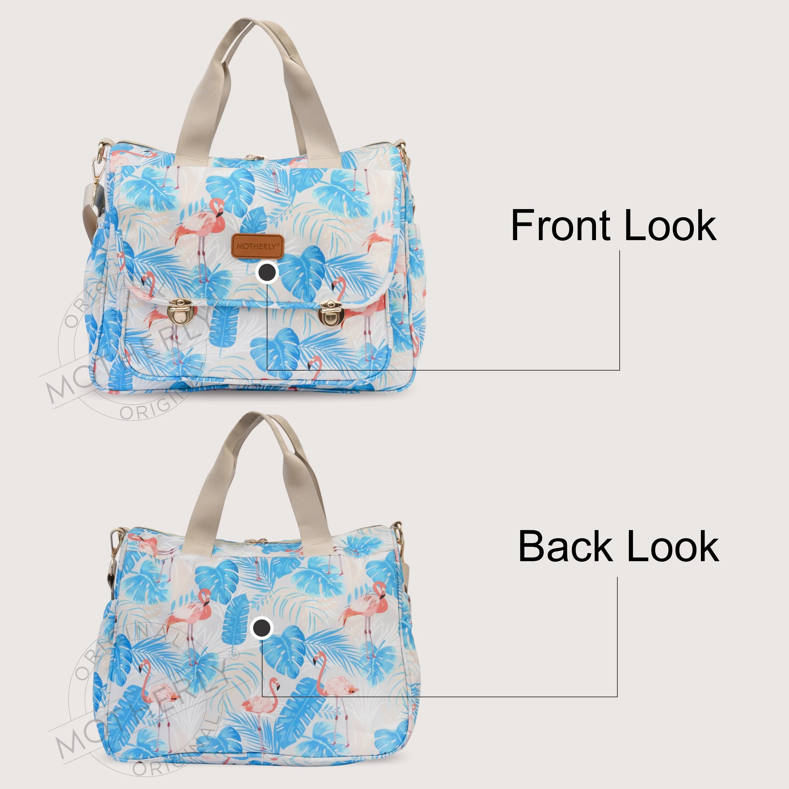 Motherly Glory Tote Diaper Bag for Mothers for Travel, Maternity Bag for Newborn Baby, Mothers Travelling Bag, Multiple Pocket Water Resistant Baby Bag, Hospital Bag for moms