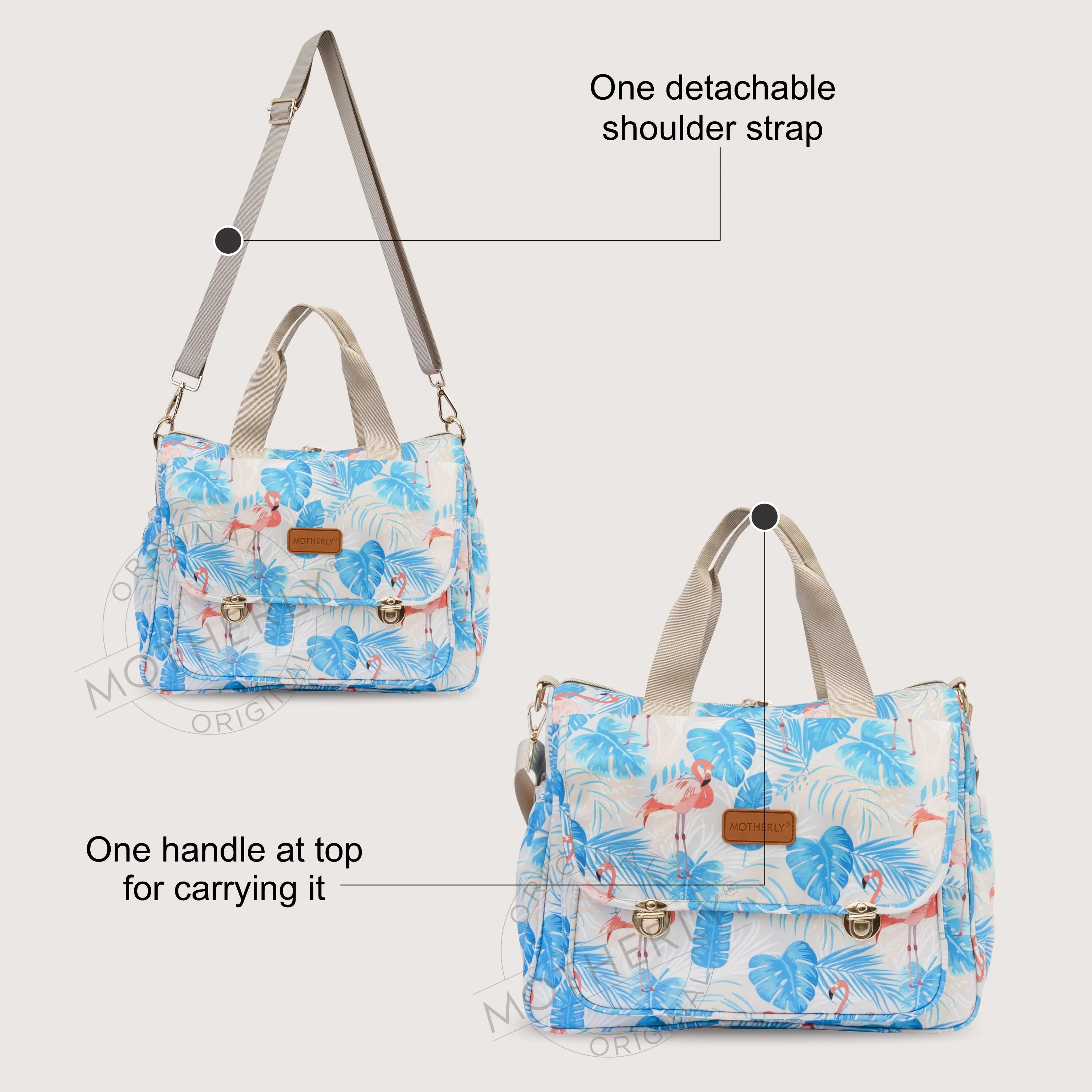 Motherly Glory Tote Diaper Bag for Mothers for Travel, Maternity Bag for Newborn Baby, Mothers Travelling Bag, Multiple Pocket Water Resistant Baby Bag, Hospital Bag for moms