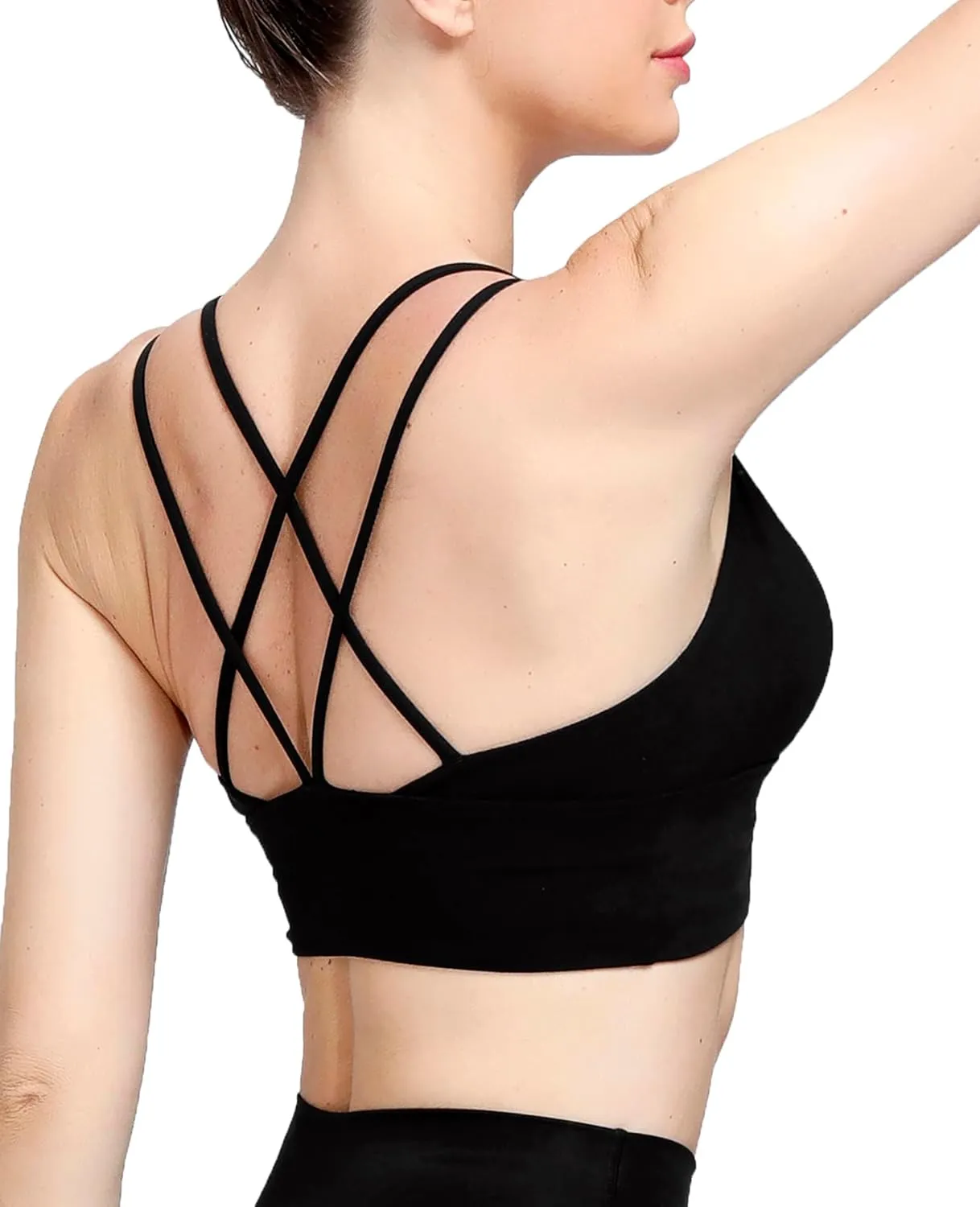 MotoRun Bralettes for Women, Strappy Sports Bra Push up Bralette Sexy Bras Rave Top