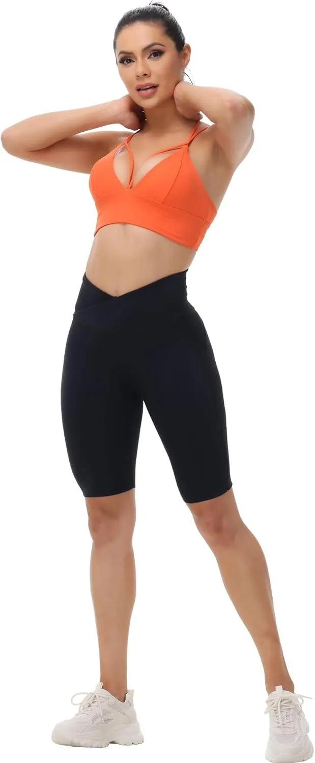 MotoRun Bralettes for Women, Strappy Sports Bra Push up Bralette Sexy Bras Rave Top