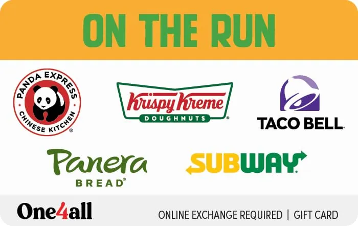 Multi-Brand Choice Cards On the Run eGift Card