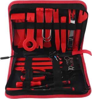 Multi Functional Car Trim Removal Tool Kit for Audio Radio Door Decor Panel, Includes Pry Bar and Other Hand Tools, Ergonomic, Durably and Portable
