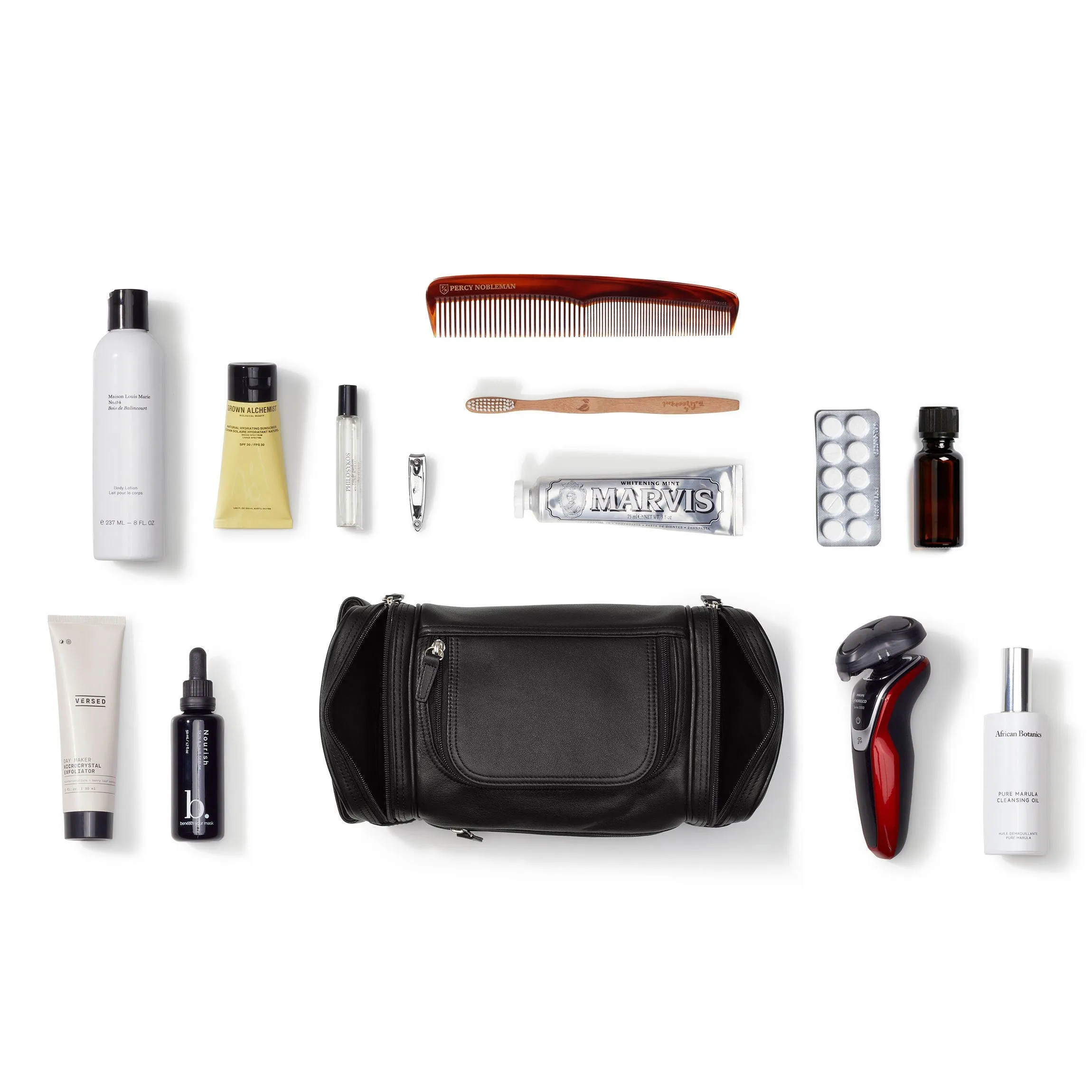 Multi Pocket Toiletry Bag Navy Blue