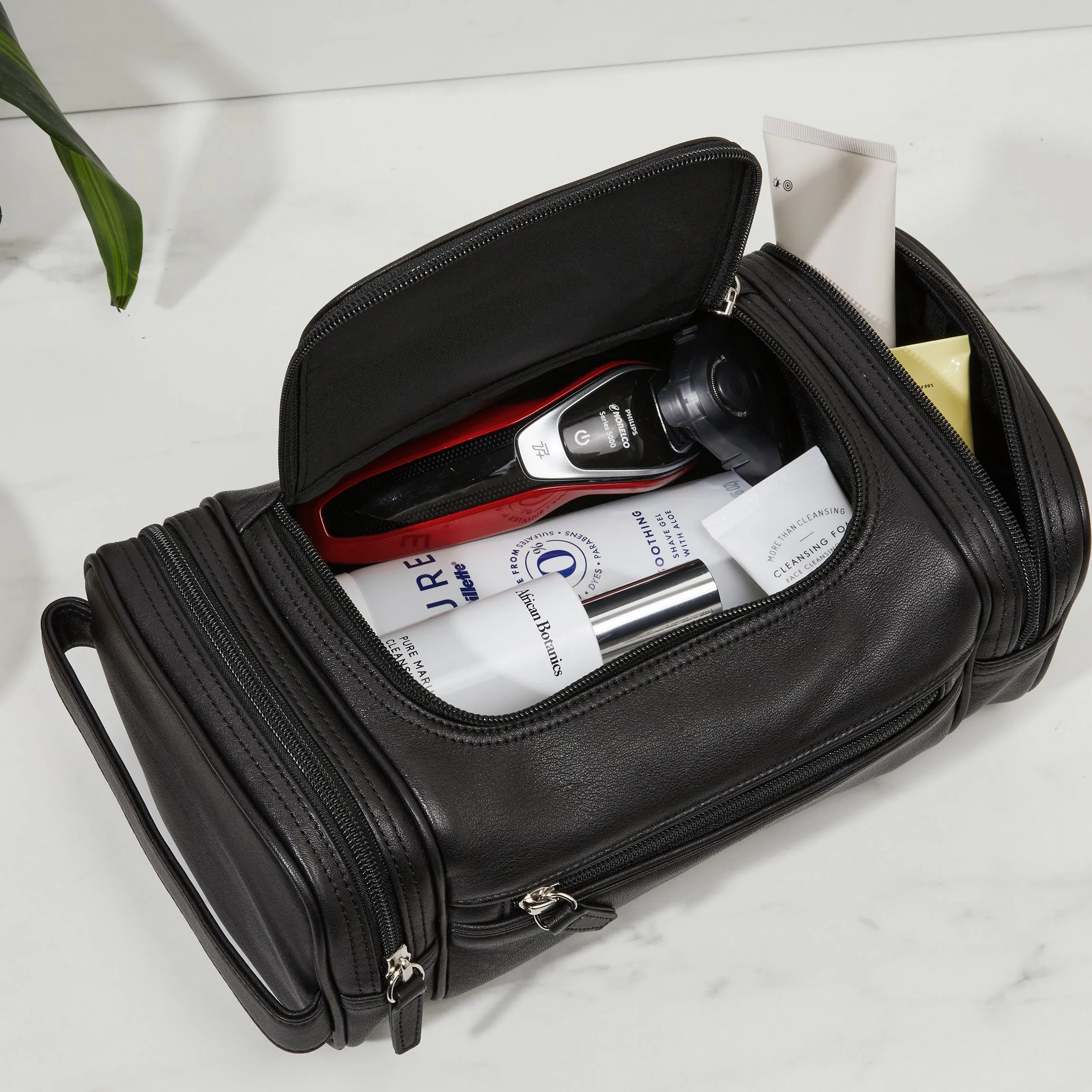 Multi Pocket Toiletry Bag Navy Blue