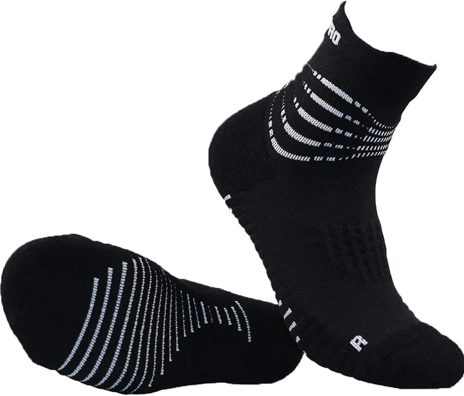 Multi-Task Ankle Compression Socks w/Moisture-Wicking Germanium Infused Fiber   CoolMax for Men & Women 2 Pairs