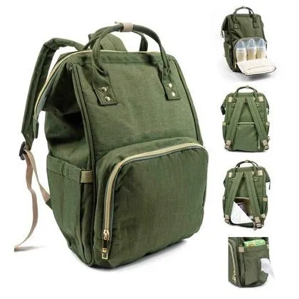 Multifunction Diaper Bag Water-Resistant Backpack