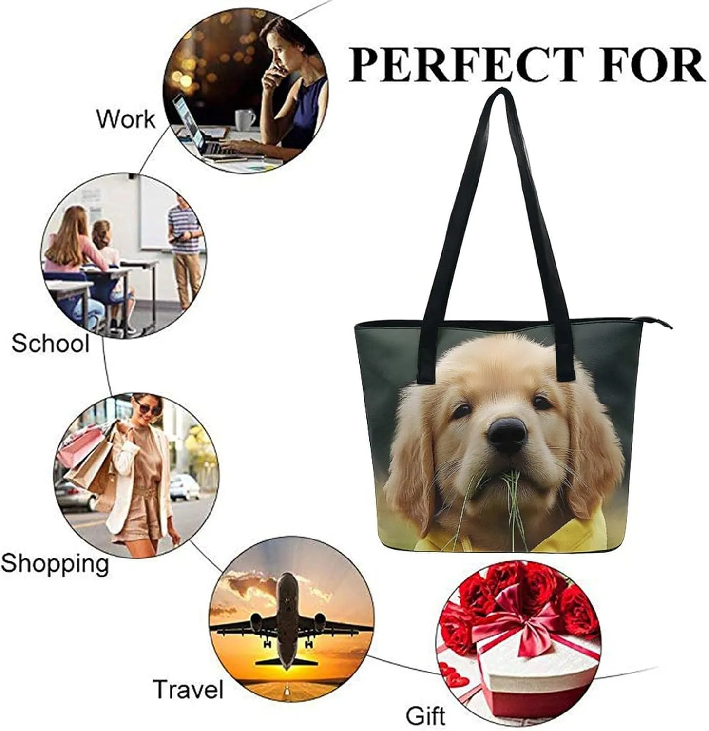 Multifunction Tote Handbags Casual Purse Bags for Women Travel Shoulder Bag