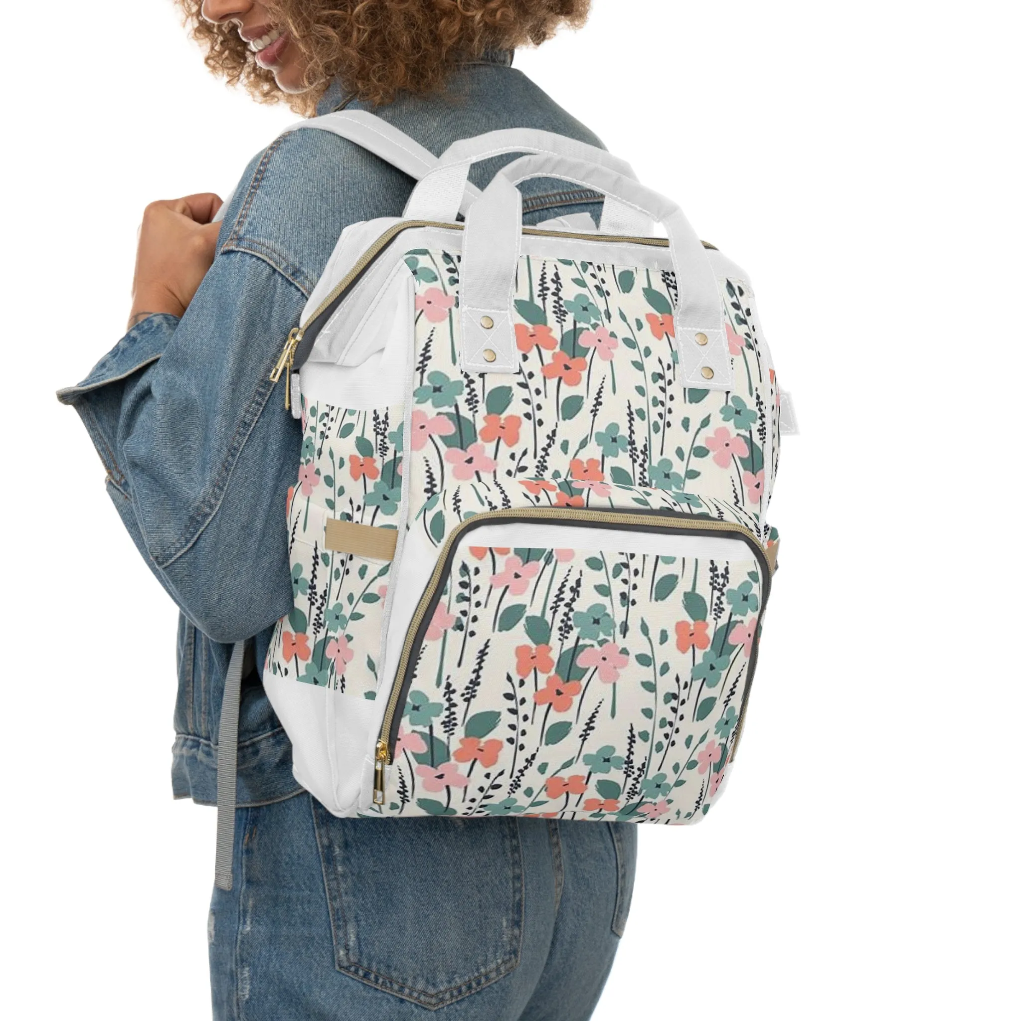 Multifunctional Flower Diaper Bag
