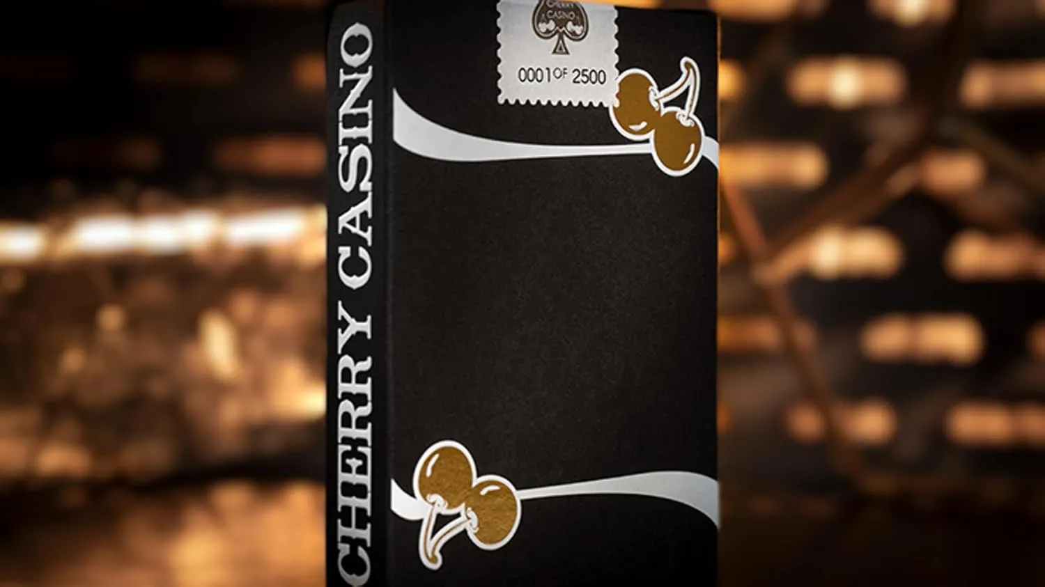 Murphy's Magic Supplies, Inc. Limited Edition Cherry Casino (Monte Carlo Black and Gold) Numbered Seals Playing Cards by Pure Imagination Projects