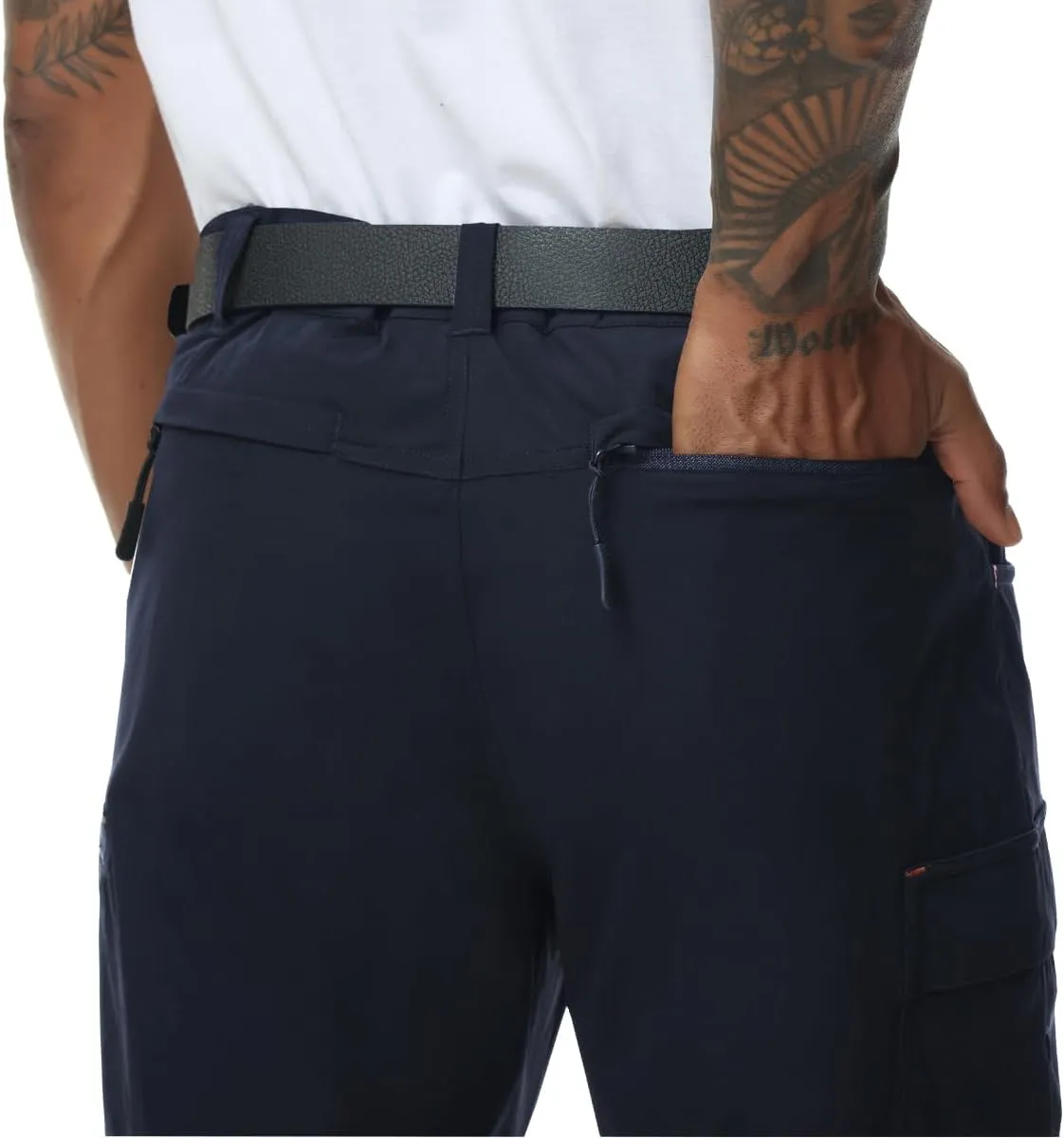 Muscle Killer Men's Hiking Pants Outdoor Quick Dry Lightweight Waterproof Windproof Fishing Mountain Pants 6 Zipper Pockets