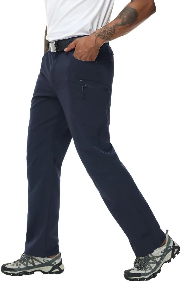 Muscle Killer Men's Hiking Pants Outdoor Quick Dry Lightweight Waterproof Windproof Fishing Mountain Pants 6 Zipper Pockets