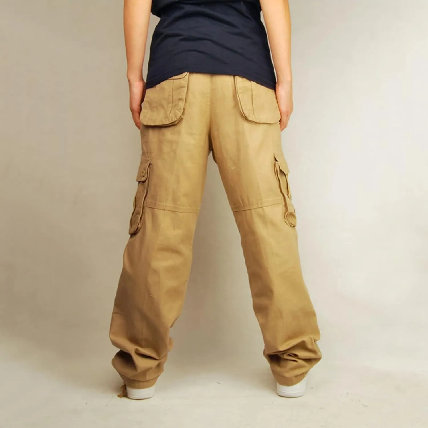 Muscularfit Baggy Cargo Pants for Men 2023 Casual Loose Multi Pockets Camouflage Trouser Lounge Buckle Zipper Camo Sweatpants