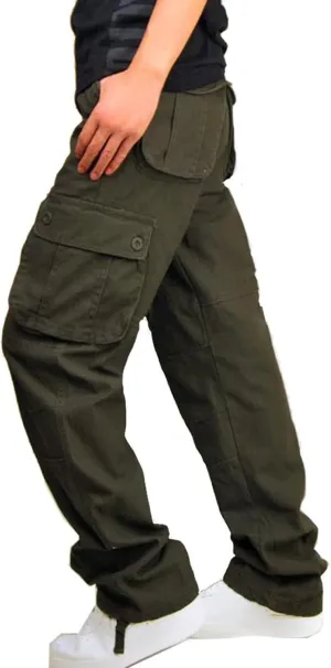 Muscularfit Camo Cargo Pants for Men 2023 Big and Tall Multi Pockets Loose Straight Sweatpants Outdoor Fashion Athletic Pants