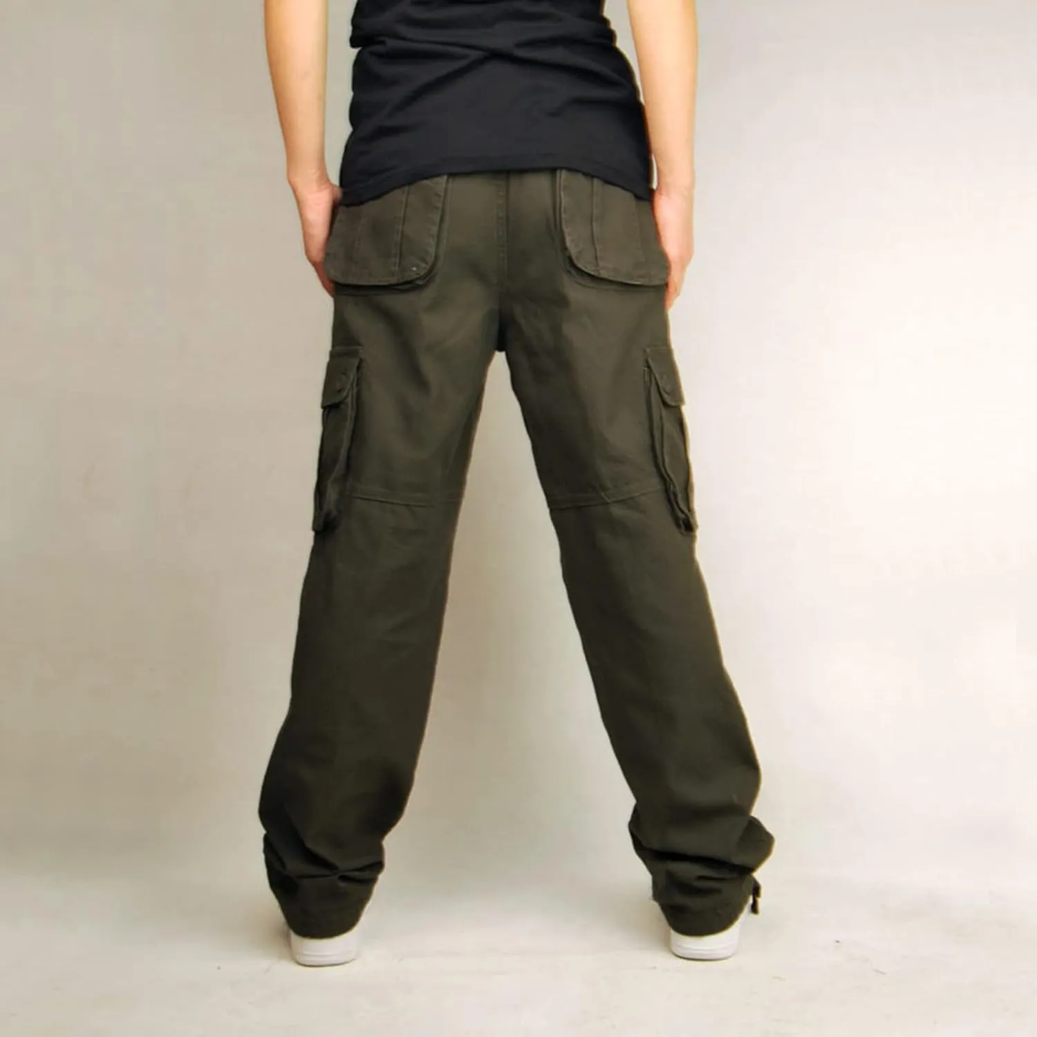 Muscularfit Camo Cargo Pants for Men 2023 Big and Tall Multi Pockets Loose Straight Sweatpants Outdoor Fashion Athletic Pants