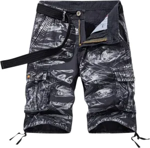 Muscularfit Cargo Shorts for Men 2023 Regular and Big & Tall Camo Multi Pockets Tooling Shorts Fashion Outdoor Work Shorts