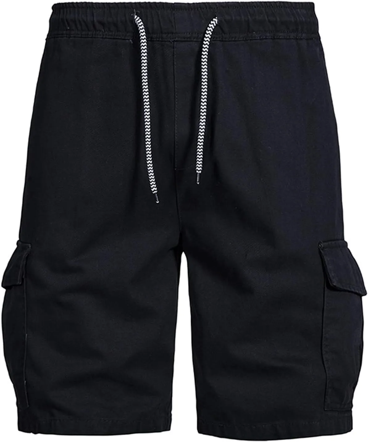 Muscularfit Cargo Shorts for Men 2024 Trendy Cotton Multi Pocket Tooling Shorts Casual Elastic Waist Drawstring Sport Shorts