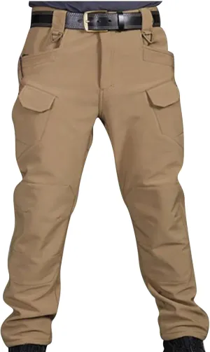 Muscularfit Mens Pants Big and Tall Multi Pockets Buckle Zipper Cargo Pant Causal Loose Solid Sports Trousers Trendy Clothes