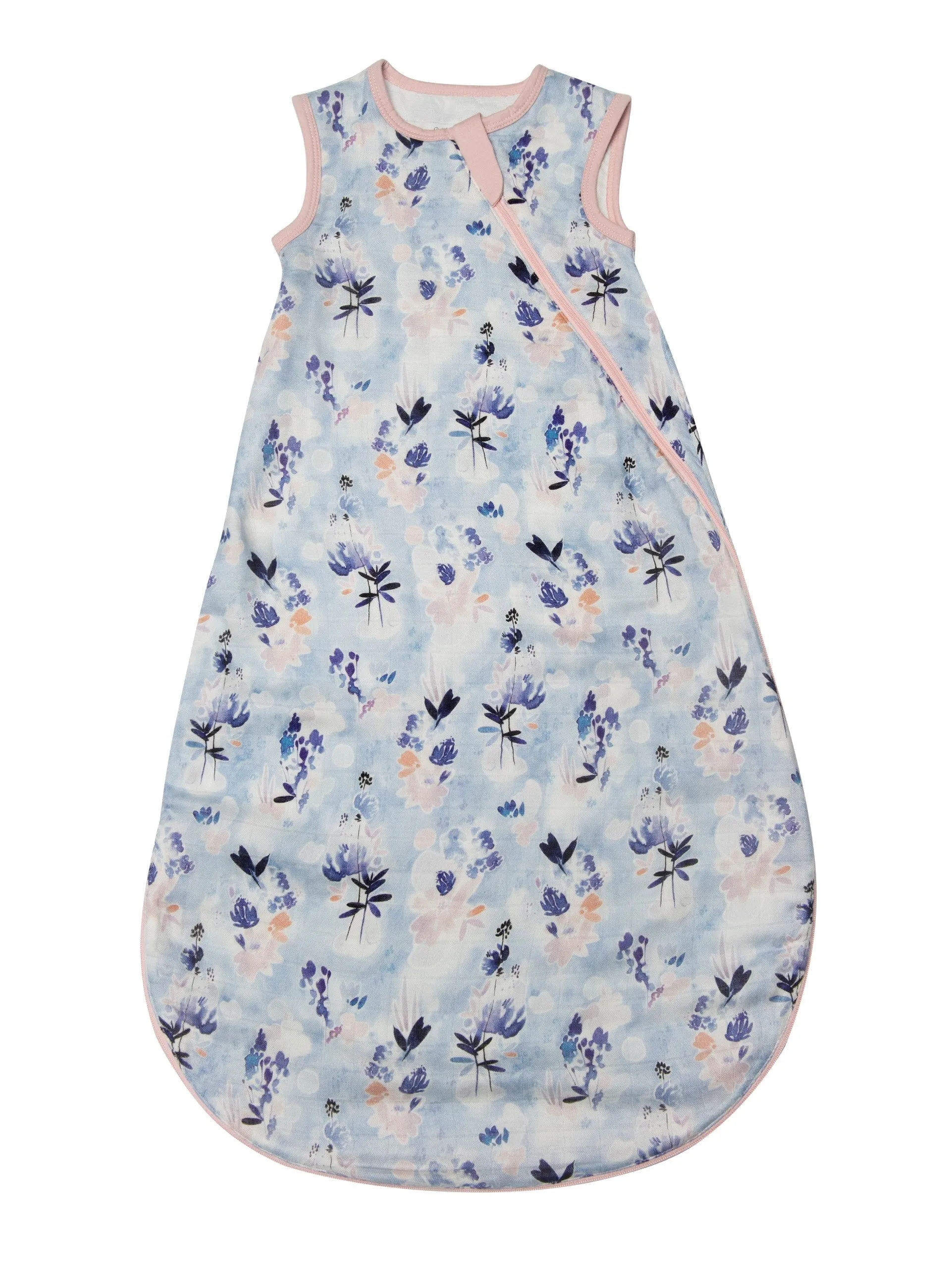 Muslin Lightweight Sleep Bag 0.5 TOG - Ink Floral