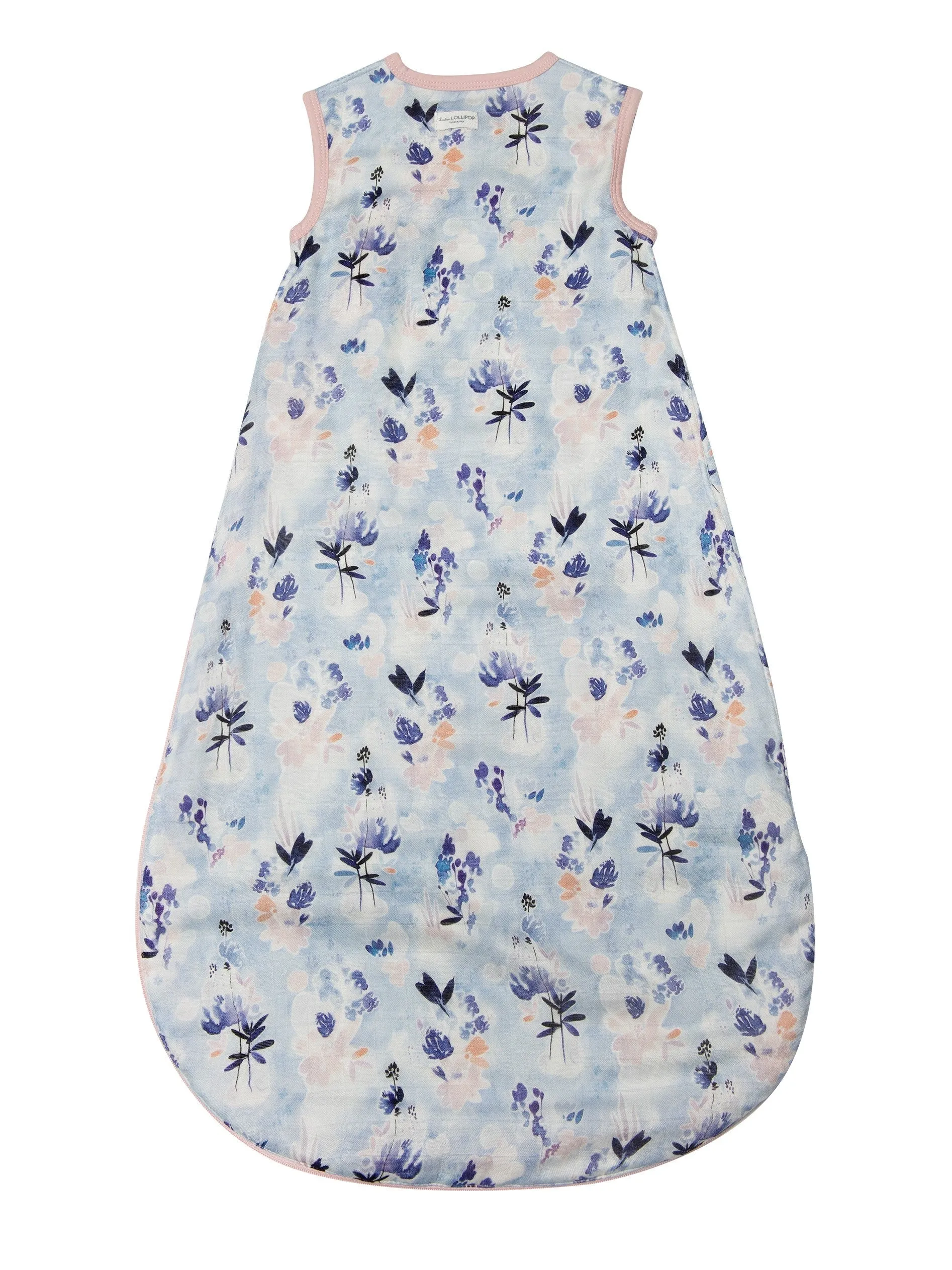Muslin Lightweight Sleep Bag 0.5 TOG - Ink Floral