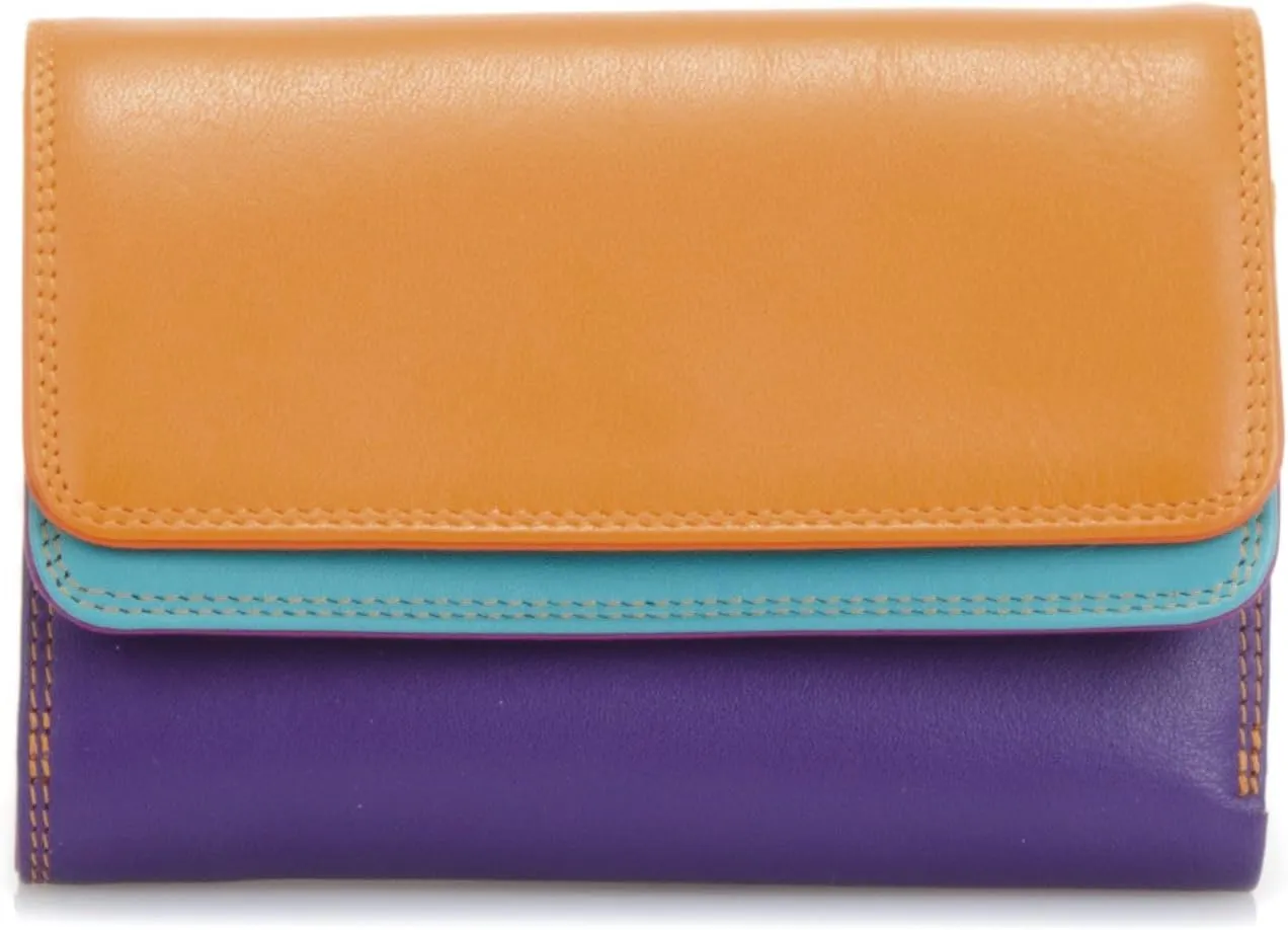 mywalit Double-Flap Wallet Leather Purse | 6 Credit Card Slots | ID Window, Coin Pockets & Pen | Copacabana | Classy & Compact Accessory for Men & Women | Perfect for Everyday Use