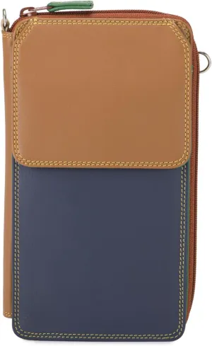 mywalit Multi-Color Purse With Shoulder Strap | 16 Cards, Phone & Coin Pockets