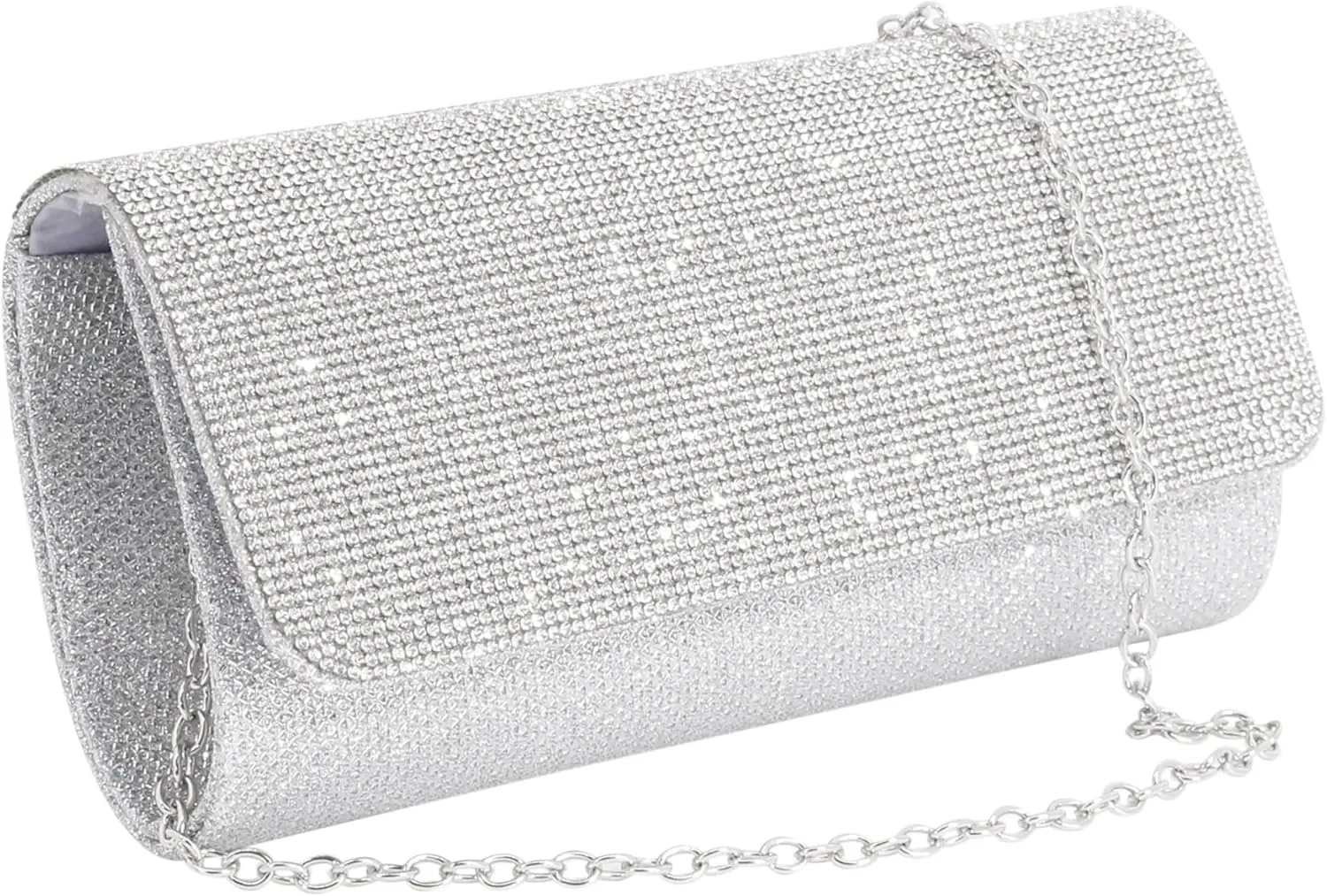 Naimo Flap Dazzling Small Clutch Bag Evening Bag With Detachable Chain