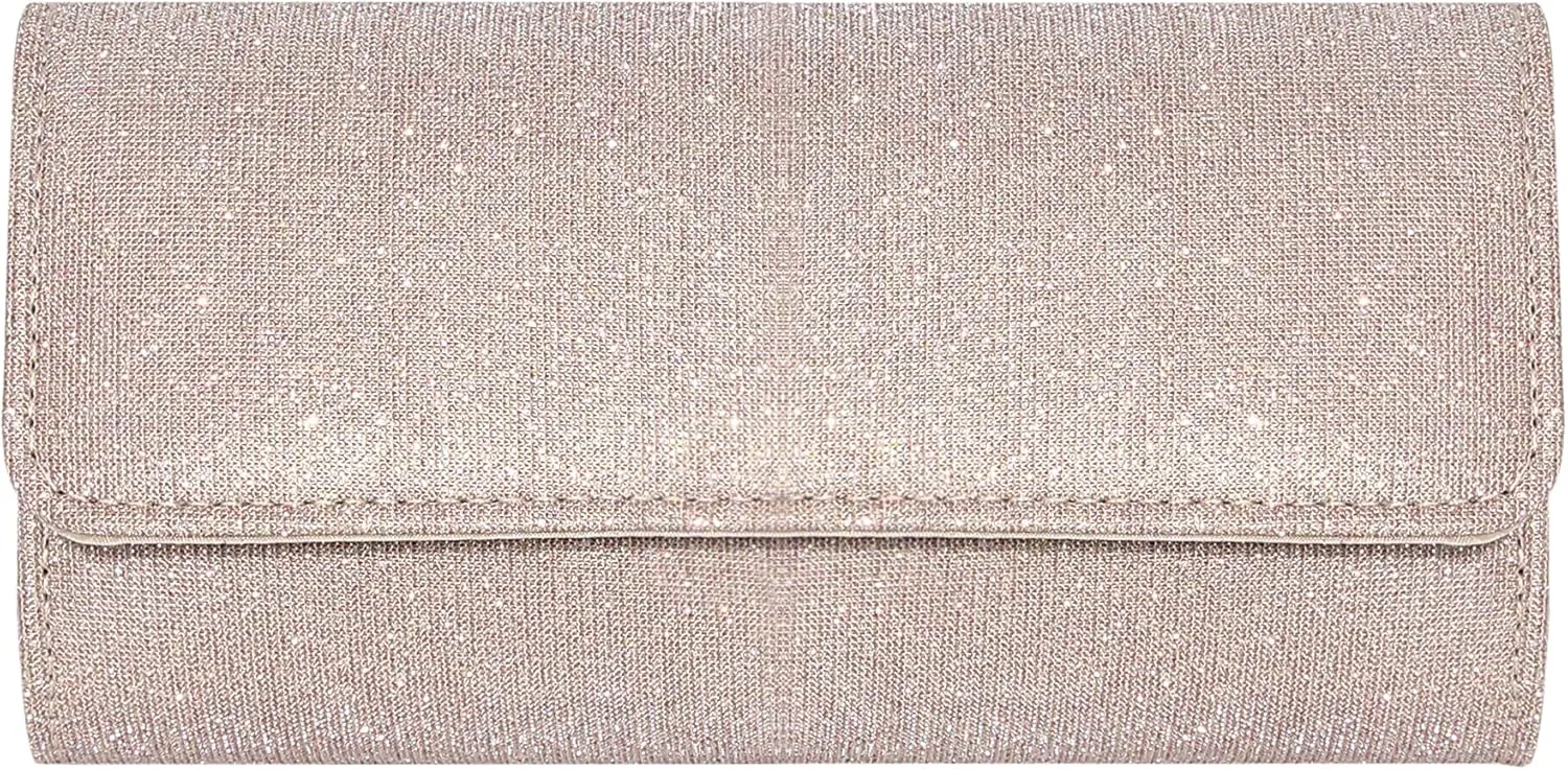 Naimo Flap Dazzling Small Clutch Bag Evening Bag With Detachable Chain
