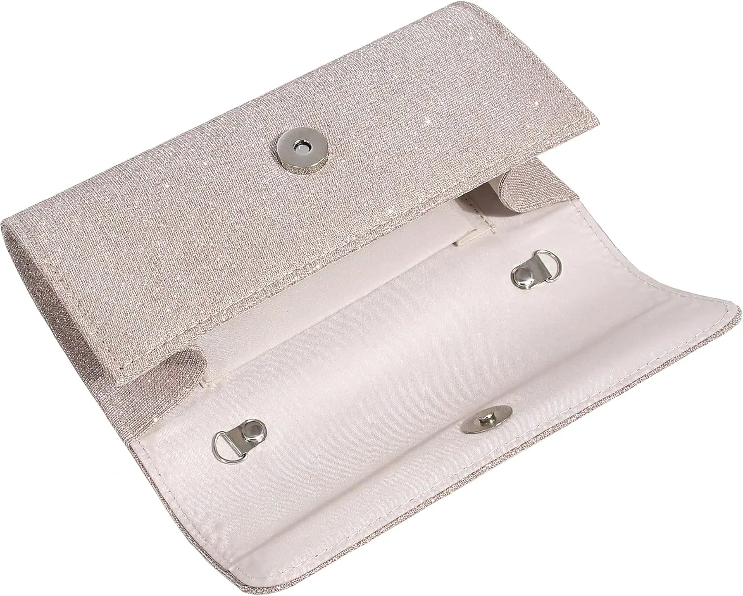 Naimo Flap Dazzling Small Clutch Bag Evening Bag With Detachable Chain