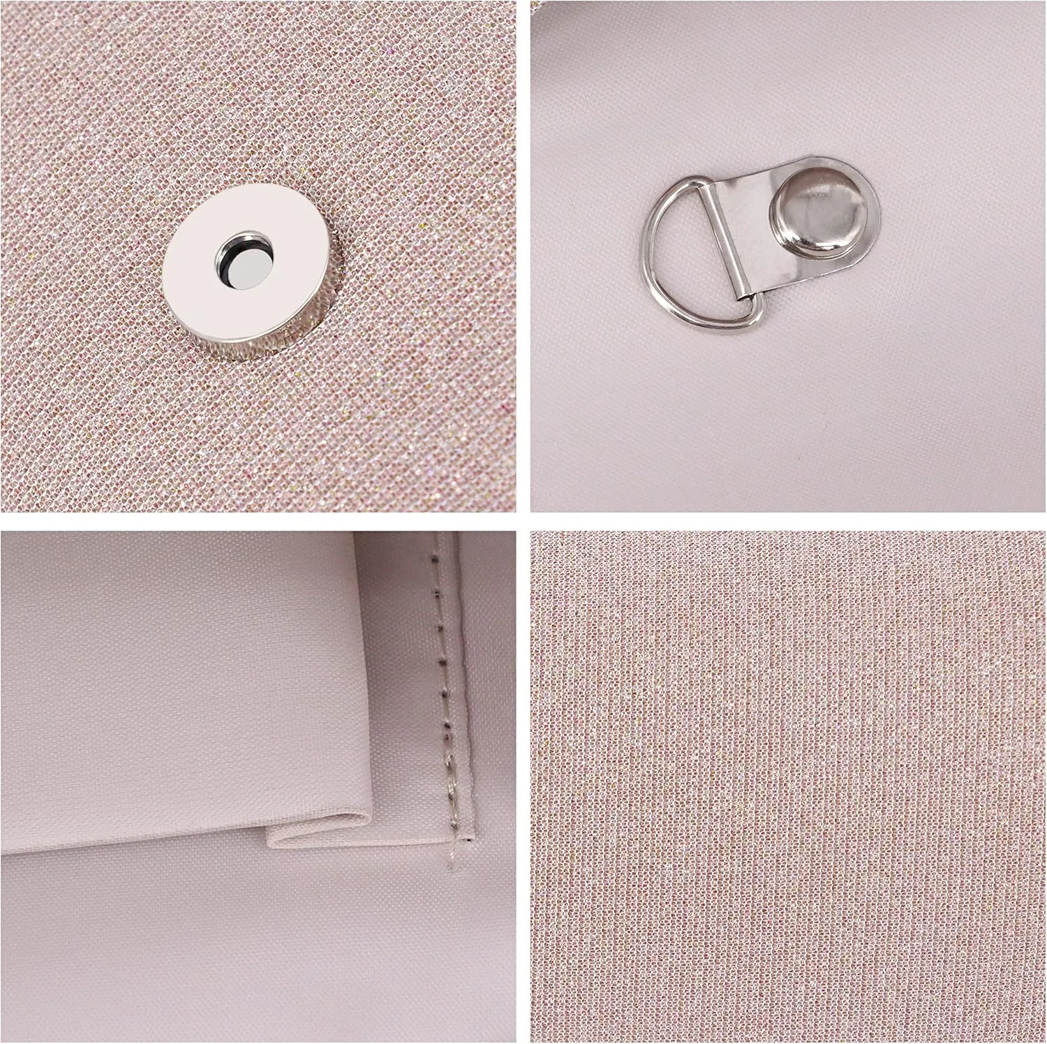 Naimo Flap Dazzling Small Clutch Bag Evening Bag With Detachable Chain