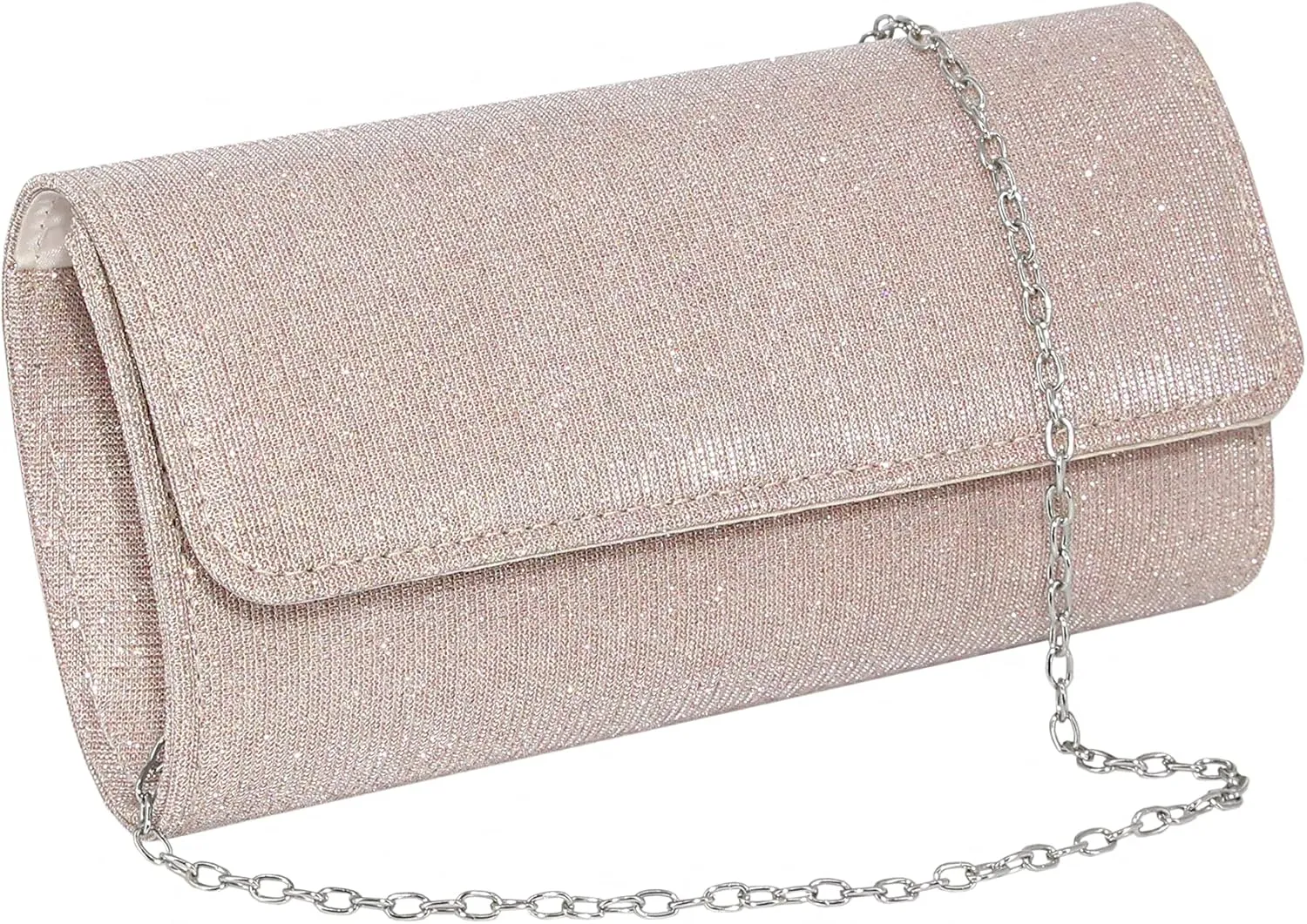 Naimo Flap Dazzling Small Clutch Bag Evening Bag With Detachable Chain