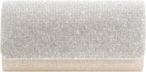 Naimo Flap Dazzling Small Clutch Bag Evening Bag With Detachable Chain