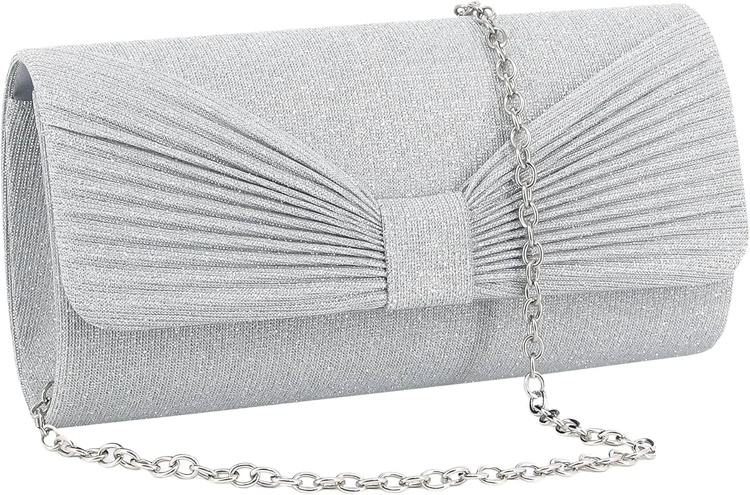 Naimo Flap Dazzling Small Clutch Bag Evening Bag With Detachable Chain