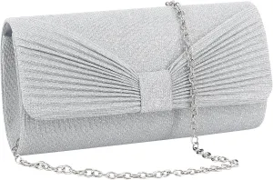 Naimo Flap Dazzling Small Clutch Bag Evening Bag With Detachable Chain