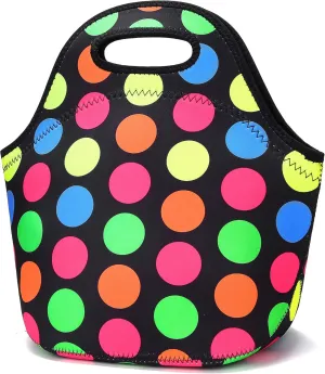 Neoprene Lunch Bag for Women Insulated Lunch Tote Bags Washable Lunch Container Box for Work Picnic Lightweight Meal Prep Bags for Men