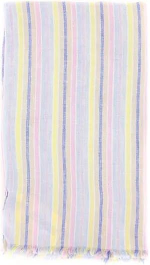 New Multi-Colored Linen Scarf