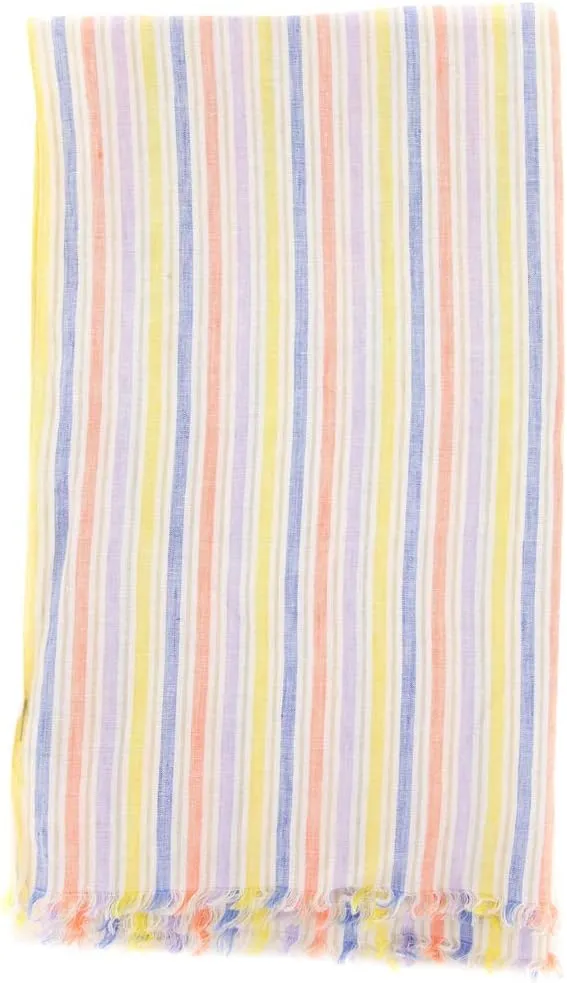 New Multi-Colored Linen Scarf